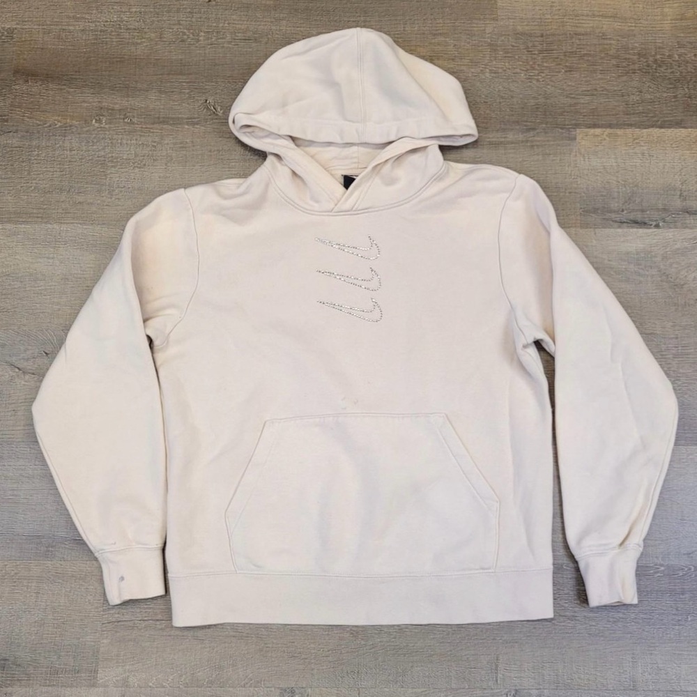Women’s Nike Rhinestone Cream Hoodie